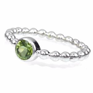 Actual Round Shape <b>Green</b> Peridot 925 Sterling Silver Ring, Handmade Silver <b>Jewelry</b>, Wholesale Silver <b>Jewelry</b> - Product Image 3