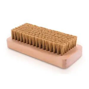 Wood handle pig hair polishing shoe brush