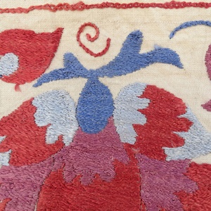 ขายส่งมือปัก Suzani ผ้าคลุมเตียงที่สวยงาม,ทำด้วยมืออินเดียโยน,หนึ่งในชนิดพรมที่หายาก - Product Image 3