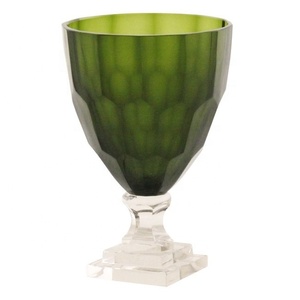 Vente chaude Conception Simple Forme Ronde Vase En Verre Jardinières Ensemble Décoration De Jardin Maison Mariage Hôtel Déco Or Fini - Product Image 6
