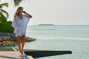 ผ้านุ่มสีขาวสดใสแบบดั้งเดิมผ้านุ่มปักรายละเอียดพู่ที่ละเอียดอ่อนอย่างสวมใส่สบาย - Product Image 2