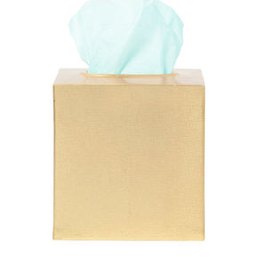 Porte-boîtes à mouchoirs carrés en métal fabriqué en Inde en vente - Product Image 1