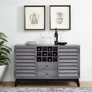 Cabinet commercial antique industriel de barre de vin en bois solide avec les chaises confortables de barre - Product Image 3