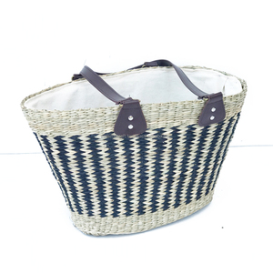 Bolso de señora Seagrass al por mayor de la decoración del hogar del mejor precio de Vietnam Con dos manijas tipo de cierre abierto - Product Image 4