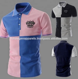 Unisex 100% Cotton Cho Polo T-Shirt Của Nam Giới Tùy Chỉnh Màu Sắc Kết Hợp Với Thêu Logo Trên Phía Trước Phong Cách Giản Dị - Product Image 4