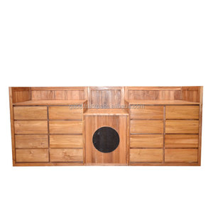 Grand meuble en bois de teck massif fait à la main au design moderne, style minimaliste, teinture naturelle pour chambre à coucher ou salon, meubles de maison - Product Image 3