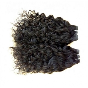 Vente en gros d'extensions de cheveux naturels bouclés indiens vierges non traités faisceaux de style vague perruques - Product Image 3