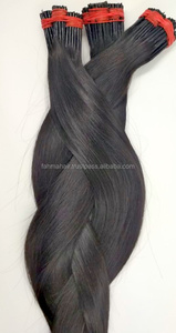 Cabello indonesio con puntas en I, liso natural, 100% cabello humano Remy, todos los colores, color personalizado, de una sola capa. - Product Image 3