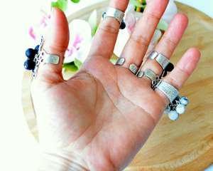 Handmade Spiral Lace Filigree Engraved Carving <b>Boho</b> Unisex Fashionable Brass Jewelry Wrap <b>Ring</b> - Product Image 6