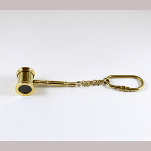 Antiker Vintage Messing Nautischer Schlüssel bund Großer Hammer Schlüssel ring mit Messings ch laufe Werbe karabiner Modell KC712 - Product Image 3