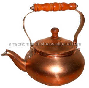 Bouilloire à thé en cuivre pour réchauffer l'eau, design classique écologique pour la maison, l'hôtel et la restauration - Product Image 2