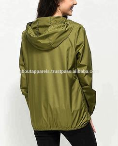 New Women High Quality Comfortable Waterproof Colorful Nylon Anorak Windbreakers Jackets Coat - Product Image 3