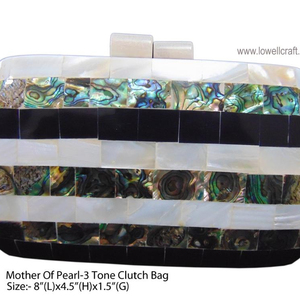 2022 women <b>wedding</b> bridal bling Pearl party handbag hand rhinestone MOP <b>clutch</b> purse handmade fashionable evening bags - Product Image 3