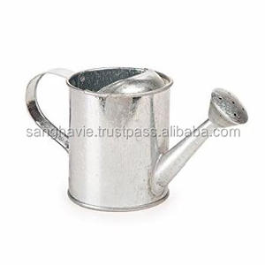 Lata de agua de metal galvanizado vintage elegante jardín ecológico maceta decorativa al aire libre para el hogar para las vacaciones de Navidad - Product Image 6