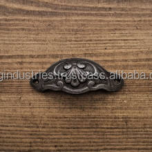 OMG มือจับลิ้นชักเหล็กหล่อสีดำโบราณของอุตสาหกรรมที่มีคุณภาพสูงดีไซน์แบบเรียบง่ายทำจากทองเหลืองอลูมิเนียมประตูหน้าต่าง - Product Image 3