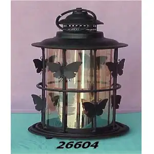 Vòng hình dạng bướm bay cổ tealight bán chạy nhất cổ điển khắc nhỏ đèn lồng Vàng đám cưới nến đèn lồng