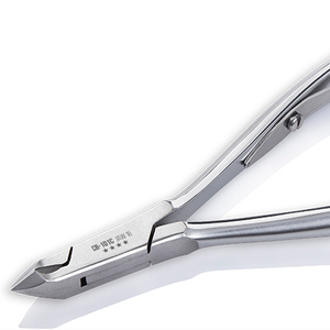 NGHIA Vietnam OMI CB-101C Pince à cuticules professionnelle en acier inoxydable chromé à ressort unique avec tailles de mâchoires 12/14/16 - Product Image 1