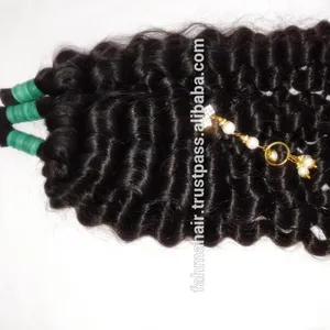 INDONESISCHES MENSCHLICHES REMY-HAAR WEFT CURLY STEAMED CURLY PROCESSED REAL JUNGFRAU HAAR
