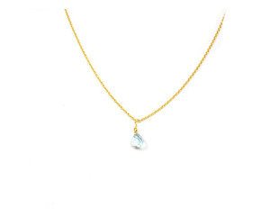 Blue Topaz Quartz 18K Gold Plated Brass <b>Oxidized</b> Fashionable Natural Multi Gemstone Handmade Necklace - Product Image 5