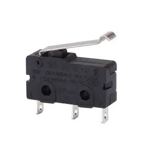 Black body with customize lever micro switch 1A 250V SPDT 3pins quick connect terminals micro switch for vending machine