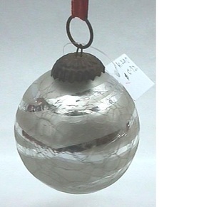 Boules suspendues en verre élégantes personnalisées décorations de fête de Noël en plein air - Product Image 1