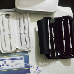 Kit di rimozione della placca tartara dentale in acciaio 2025 Set 4 strumenti per l'igiene strumenti dentali manuali LA ELAHI CO per LA pulizia dei denti di riempimento - Product Image 3