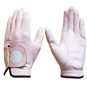 Gant de golf pour femme en cuir Cabretta de mouton rose clair de qualité supérieure avec logo personnalisé de haute qualité BR Corporation modèle GF - Product Image 1