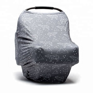 Unisex Organic Cotton Baby Car Seat Canopy Cover - Product Image 1