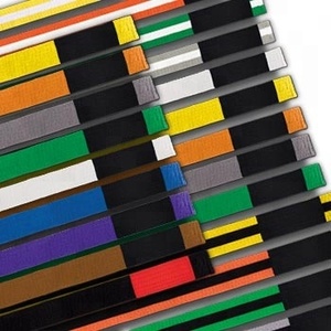 Ceintures de Jiu-Jitsu Brésilien en coton et polyester, ceinture de kimono MMA BJJ, logo personnalisé - Product Image 2