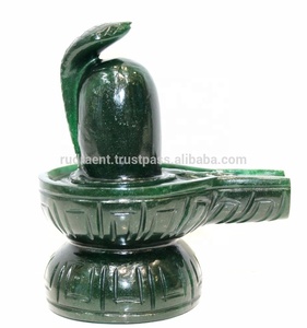 Pierre précieuse d'aventurine verte spirituelle, lingam de Shiva sculpté à la main, environ 4 pouces, Rudra Gems IN;10122740, religieux - Product Image 6