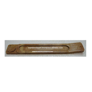 Porte-encens en pierre ollaire de forme rectangulaire - Product Image 1