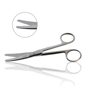 Tijeras quirúrgicas de un solo uso Mahersi, calidad alemana de acero inoxidable, diseño Romo curvo, potencia Manual, calidad barata, Pakistán - Product Image 1