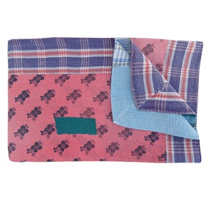 Fait à la main Vintage Kantha Quilt indien réversible lavable jeter pour la maison ou l'hôtel-disponible pour la vente en gros - Product Image 2