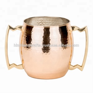 100% Pure Copper Handicraft Moscow Mule <b>Mugs</b> With Solid Brass Handle Set of 2 <b>Mugs</b> Drinkware Cocktails Beer - Product Image 6