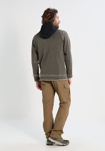 Veste polaire pour hommes, blouson noir - Product Image 3