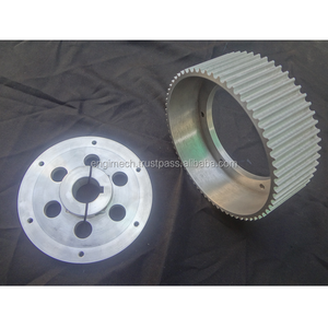 Engranajes de polea de distribución de correa de transmisión certificada CE de acero/aluminio OEM personalizables con diámetro interior de 10mm y diámetro exterior de 50mm para vehículos de maquinaria - Product Image 3