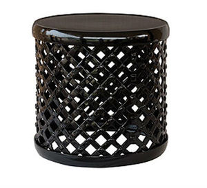 Taburete lateral moderno, taburete de METAL dorado para jardín - Product Image 3