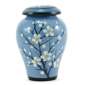 Urna de cremación de flores de ciruela para adultos, urna conmemorativa, contenedor, frasco, imagen, urnas de cremación, estilo americano/europeo - Product Image 1