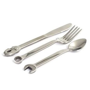 Thép không gỉ sản xuất dao kéo muỗng nĩa dao Flatware <span class=keywords><strong>Set</strong></span> rộng dày xử lý bền nhiệm vụ nặng nề cho nhà hàng khách sạn - Product Image 1