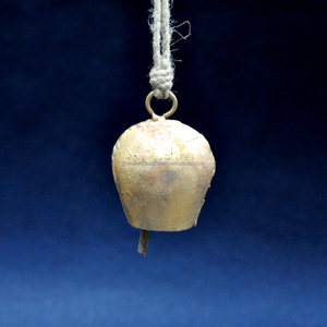 Painted Iron Rusted Indian Style Cow <b>Bell</b> Traditional Metal <b>Bell</b> from India, Rustic Home & Garden Decor - Product Image 6