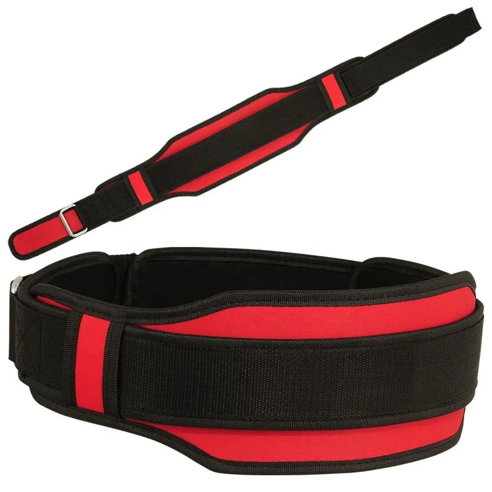Cintura di sollevamento pesi in Neoprene Design personalizzato cintura di allenamento di sollevamento pesi cintura di ginnastica in Neoprene