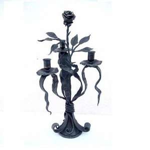 Portavelas de té de plata hecho a mano, candelabro de cristal de Metal de estilo Ins clásico para decoración del hogar y festividades navideñas - Product Image 5