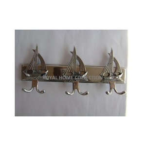 Gancho de pared colgante de seis barcos, gancho de pared hecho de metal, gancho de tela para Toalla de llave para uso en oficina a buen precio - Product Image 1