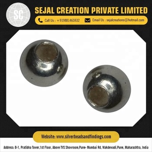 Best Quality 925 Sterling Silver 4mm round Beads Wholesale Price <b>Spacers</b> for Jewelry Findings - Product Image 5