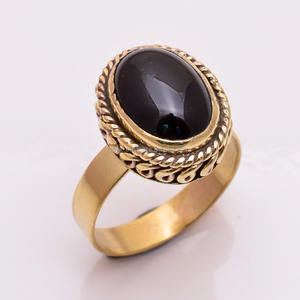 Real Brass Gold Plated Rings Wholesale Jewelry for Women and Girls Handmade Jewelry Suppliers and Manufacturer - Product Image 1