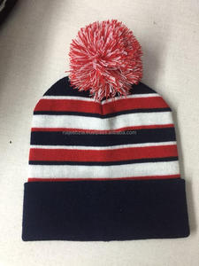 Bonnet d'hiver en acrylique 100% tricoté en gros personnalisé avec pinte et style d'image de logo brodé - Product Image 6