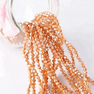 China Perlen Fabrik Doppelkegel Kristall Perlen In Groß Für Handgemachte Schmuck, Alibaba Perlen