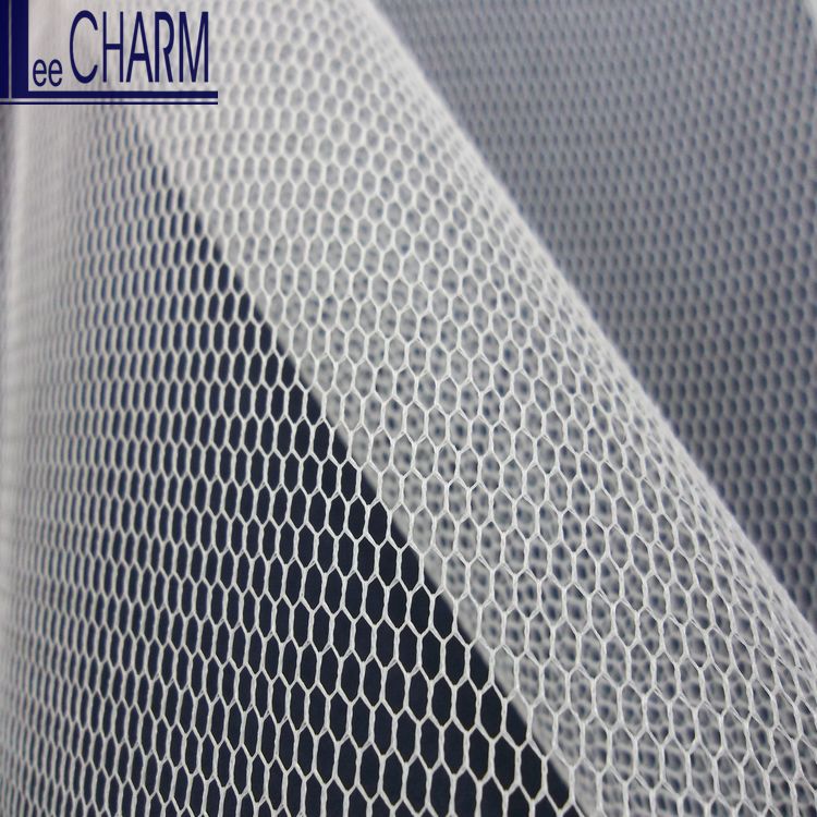 LCN601 Тайвань 100% нейлоновая жесткая кринолиновая сетчатая ткань