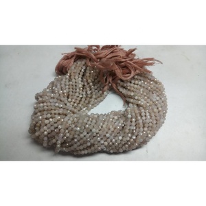 Chất Lượng Cao Feceted Vòng Hạt Đào Tự Nhiên Màu <span class=keywords><strong>Moonstone</strong></span> 12.50 Inches Chiều Dài Chuỗi 3Mm Micro Cho Đồ Trang Sức Làm - Product Image 1