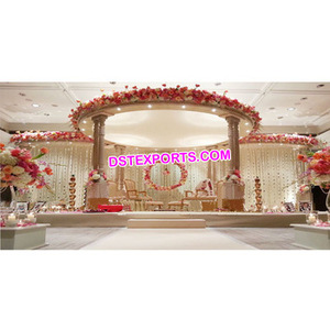 Magnifique mariage à double pilier Mandap mariage à deux piliers Mandap UK dernier fabricant de mandaps de mariage - Product Image 1